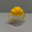 Dr. Brown's Milestones Baby's First Straw Cup, Training Cup with Weighted Straw, 9oz/270mL, Vintage Yellow, BPA Free, 6m+