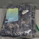 Tangsoo Washable Area Rugs 3x5 Non Slip, Boho Distressed Vintage Blue Floral Throw Rug for Bedroom Entryway, Soft Low Pile Floor Carpet Indoor Mat for Entrance Bedside Kitchen Nursery Office Farmhouse