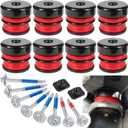 Silicone Body Mount Kit for 2008-2016 Ford F-250 F-350 Crew Cab Superior Silicone Cab Mount Bushings & 13848 Bolts Kit Improve Bumpy Ride Durable Components Outperforms OEM or PU Mounts (Red 8 Pack)