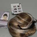 Long Blonde Wigs for Women Natural Straight Blonde Wig with Bangs,Synthetic Hair Wig for Daily Party Use