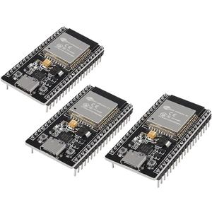 HiLetgo 3pcs ESP32 ESP-32D ESP-32 CP2012 USB C 38 Pin WiFi+Bluetooth Dual Core Type-C Interface ESP32-DevKitC-32 Development Board Module STA/AP/STA+AP