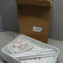 Volnamal Diaper Caddy Organizer, 3-Tier Movable Diaper Cart with Wheels, Newborn Essentials Must Haves, Diaper Caddy for Wipes & Diapers, Baby Registry Search - Plastic White