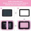 Camera Case Bag Compatible with Canon PowerShot G7 X Mark III, Mark II, SX740 HS, Sony ZV-1, KODAK PIXPRO WPZ2 Digital 4K Vlogging Camera, Point and Shoot 4K Video Camera Bag, Pink (Case Only)