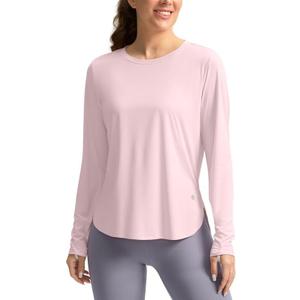 Women's Sun Shirts UPF 50+ Long Sleeve UV Protection Shirt Lightweight Quick Dry Workout Hiking Tops for Women, Small