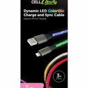 Cell Candy Dynamic LED ColorGlo Charge & Sync Cable For Apple 8 Pin