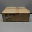 Dog Stairs for Small Dogs 17.7" H,2 in 1 Dog Steps for High Bed Couch 3-Step Pet Stairs for Dogs to Get On Bed,High Density Foam Non-Slip Pet Ramp for Puppy Older Cat (Coffee+Blue)