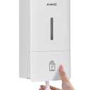 AIKE Foaming Wall Mount Soap Dispenser,27oz Drill-Free for Commercial Bathrooms,Model AK1006F(White)