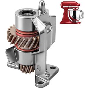 Upgrade Metal Gear WP240309-2 240309-2 Worm Drive Gear & Bracket Kit Compatible with KitchenAid EA734273 PS734273 AH734273 4162100 4162101 4169907 4169941 4170007 4176130 949544