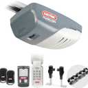Genie ChainMax 1000 Garage Door Opener - Durable Chain Drive - Includes two 3-Button Pre-Programmed Remotes,Wall Console, Wireless Keypad, Safe-T-Beams - Model 3022-TKH, 140V DC Motor, Gray