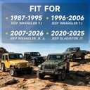 Fit for Jeep Door Storage with Front Hard Top Storage, Upgraded Heavy Duty Easy to Assemble Door Storage Cart fit for 1987-2026 Jeep Wrangler JK JL TJ YJ Gladiator JT 2/4 Doors
