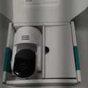 Arlo Essential Indoor Pan Tilt Security Camera 2K (2025 Release) - Wired Plug-in Power, Person Recognition, Animal Detection, Animated Preview, 1-Month Secure Plan, Auto Motion Tracking, 1 Cam, White