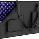 MUCITAGF Cornhole Carrying Case Fits 4' x 2' Regulation Size Board, Heavy-Duty 600D Cornhole Boards Bag with Protective Padded Foam and Extra Pockets for Cornhole Outdoor Games