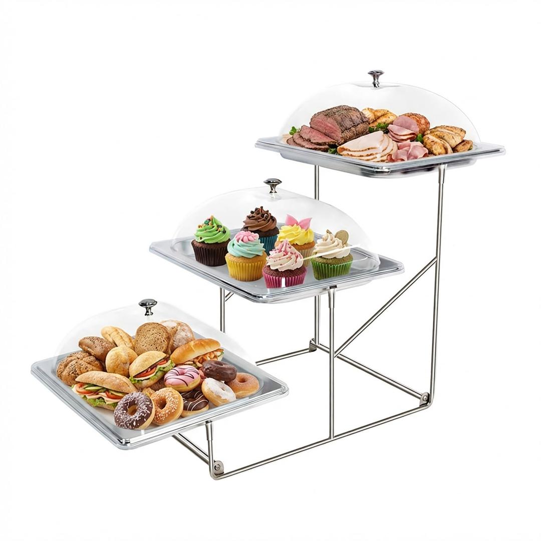 3 Tier Serving Trays Platters Catering Buffet Food Display Stand for Party