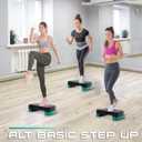 Yes4All Aerobic Exercise Step Platform, Exercise Stepper with Risers for Cardio and Strength Training, Workout Stepper for Home Gym, Small
