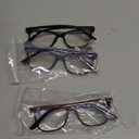 BLUEMOKY Blue Light Reading Glasses for Women 3 Pack Fashion Cat Eye Computer Glasses Bluelight Blocking Reader (Red/Blue/Black)