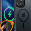 FNTCASE for iPhone 16 Pro Case: Magnetic Matte Translucent Military Grade Drop Protective Phone Case | Shockproof Thin Rugged Durable Protection Bumper Cover