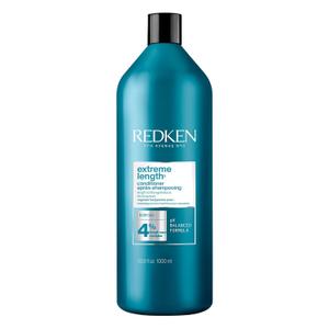 Redken Extreme Length Biotin Conditioner For Longer Hair Promotes Healthy Hair Growth, Strengthens & Detangles Damaged Hair, Infused With Biotin & Castor Oil