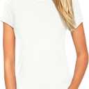 Beluring Women Shirt Short Sleeve Crew Neck Summer Soft Long TshirtsTee Tops Blouse S