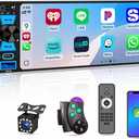 6.5" Single Din Car Stereo Wireless Apple CarPlay Android Auto, Car Radio Bluetooth 5.2, FM/AM/RDS, IPS HD Touchscreen, Type-C Fast Charging