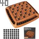 Magnet Game, Magnetic Game Chess 40 Piceses, Family Games for Kids and Adults, Board Game for Kids 8-12 Family Games Night 2-4 Players, Gifts for Teens Kid (Brown)