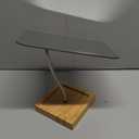 YEAKE Flexible Gooseneck Bamboo Vanity Makeup Mirror,360Rotation 8" Large Frameless, Folding Portable Table Desk Mirror with Stand for Bathroom Shaving Make Up, Rectangle