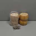 Wood Sofa Replacment Parts Natural Wood 2.7 Inch Funiture Legs Round Ball Shape Big Sofa Bun Feet Cabinet Legs Set of 4 (H: 2.7 inch)