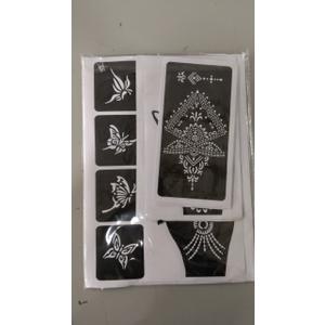 Koogel 524PCS Henna Tattoo Stencil Kit with Pen, Reusable Body Art Templates for Festivals, Parties & Weddings, Perfect DIY Craft Gift for Women, Girls, Kids