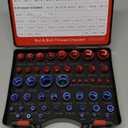 50 Pcs Nut and Bolt Thread Checker - 27 Standard & 23 Metric, Detachable Bolt Size Finder Tool, Screw and Nut Identifier Thread Gauge Especially for Tight Spaces