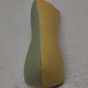 Edomi Buckwheat Pillow for Sleeping, Adjustable Firm Support Neck Roll Pillow, Cervical Pillow for Back Sleepers, Cylinder Buckwheat Hull Pillow, Patchwork Orange Yellow Green Pillowcase, 16x5