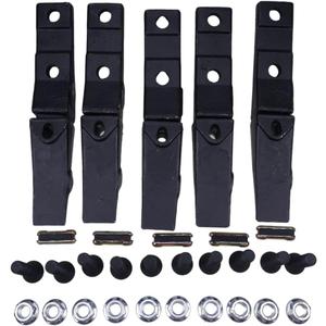 JZGRDN 5PK Teeth 6737322Y 6737322 Compatible with Bobcat Style Skid Steer Bolt-On Shanks Teeth & Pins- Assembly