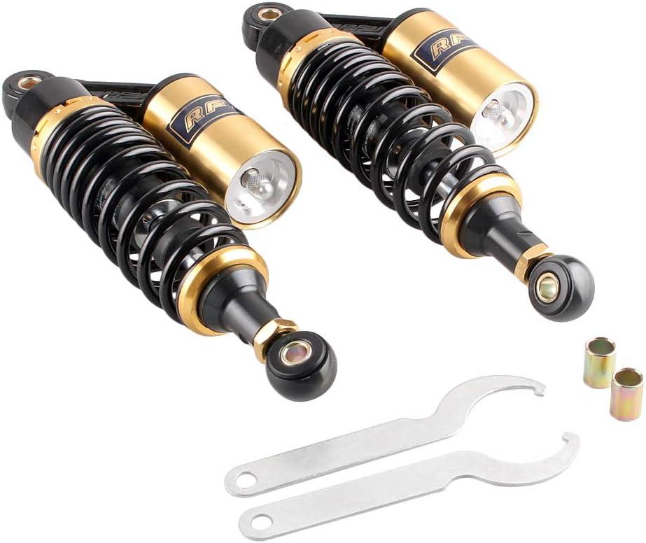 11" 280mm Pair Rear Adjustable Air Shock Absorbers eye to eye 50-110cc for Yamaha for HONDA for Suzuku for Kawasaki Go Kart Scooter