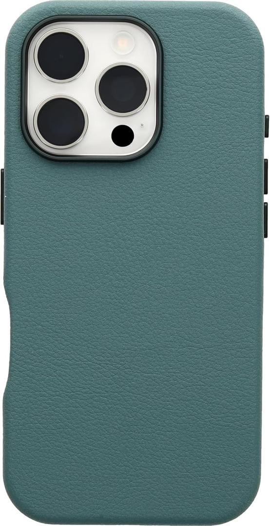 OtterBox iPhone 16 Pro Symmetry Series Cactus Leather for MagSafe - Sagebrush Green