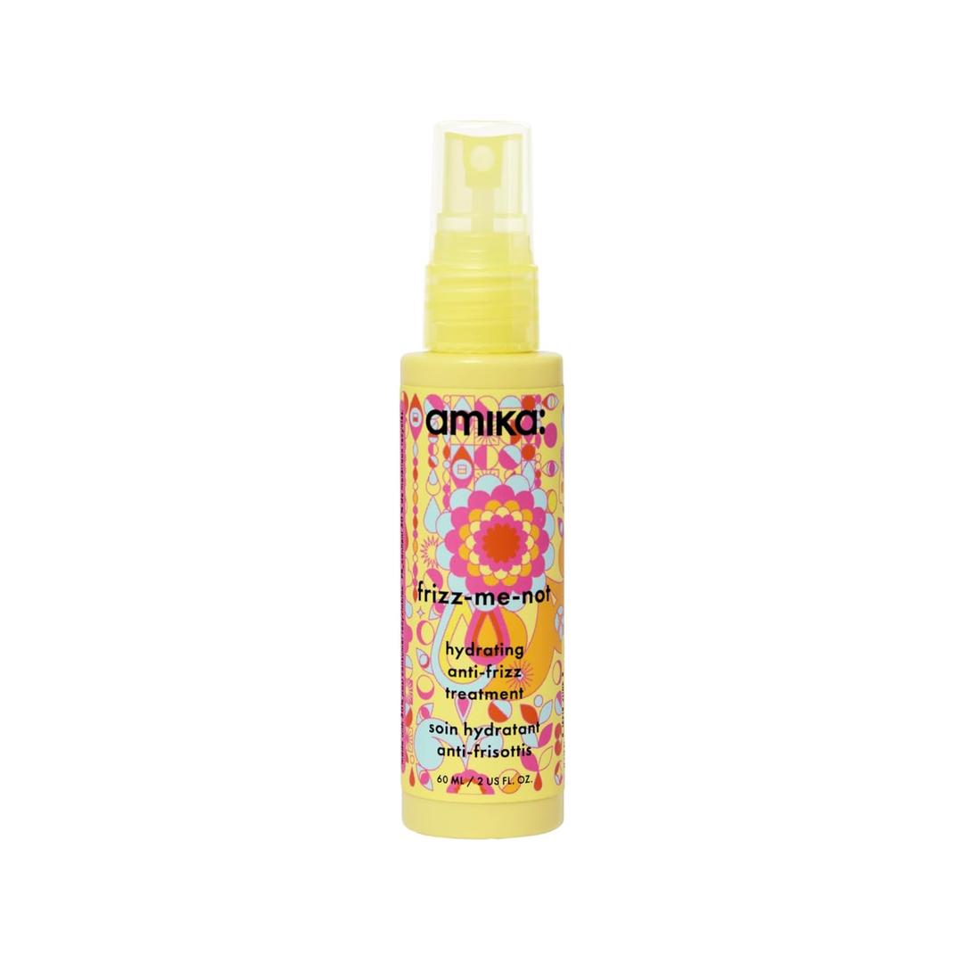 amika frizz-me-not hydrating anti-frizz treatment | lightweight hydrating spray for medium to thick coarse hair types 2a-4c, humidity + heat protection, smooth frizz for up to 3 days