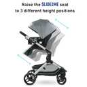 Graco® Modes Nest DLX Travel System, 3-in1 Modular Baby Carseat Stroller Combo, Adjustable Slide2Me Infant Car Seat Carrier, Pramette, to Toddler Stroller, Includes SnugRide DLX Infant Car Seat, Raven manufacturing date 11/18/2022