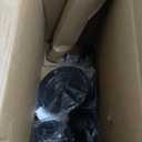 KKTONER Rolling Stool with BackRest Height Adjustable Round Chair with Wheels Swivel Drafting Work PU Leather stools Small (Black)