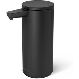 simplehuman 9 oz. Touch-Free Automatic Rechargeable Sensor Pump, Matte Black Stainless Steel, New (9 oz. Rechargeable (New))