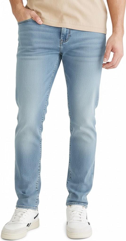 Aeropostale Mens Aero Slim Jean (30W x 30L, Light Blue Wash)