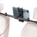 OHLPRO Car Tablet Holder for iPad Headrest Mount, Aluminum Extendable Back Seat Stand Compatible with iPad Pro Air Mini | Galaxy Tab | Kindle Fire HD or Other 4.7-13" Devices, Road Trip for Kids (Headrest Spacing: 27.5 inch)