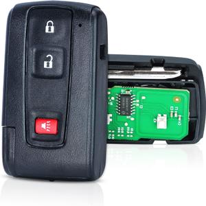 Key Fob Replacement for Toyota Prius 2004 2005 2006 2007 2008 2009 Keyless Entry Smart Remote Car Key MOZB21TG 312Mhz 89070-47180 for Black Logo