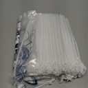 50 Pack Ice Bags 08 lb with Drawstring, Heavy-Duty Ice Bags for Ice Machine(2 Mils Thickness)