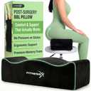 BBL Pillow After Surgery for Sitting Brazilian Butt Lift Recovery Cushion, Firm Support Pillow for Home, Car & Office Use, Post Surgery Supplies with Velvet Cover & Anti-Slip Base