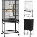 YITAHOME 53 inches Birdcage Cover and Bird Cage Seed Catcher, Bird Cages for Parakeets, Parrot, Cockatiel, Pigeon, Flight cage for Birds