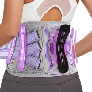 Fit Geno Back Brace for Lower Back Pain Women: Adjustable Lumbar Support Brace for Pain Relief - Breathable Waist Belt for Comfort - M
