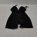 SHAPELLX Strapless Shapewear for Women Deep Plunge Corset Tummy Control Backless Bodysuit Mid Thigh Full Body Shaper (Medium, 01-Black-Standard Cup (B-D))