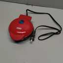 Dash Mini Waffle Maker- Compact Electric Iron for Creative Homemade Treats - PTFE nonstick surface - Easy-to-Clean - Perfect for Kids & Families - Red (4 Inch)