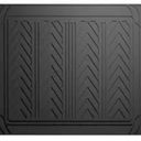 2 Piece Rubber Deep Tray Floor Mat Set,Floor mat back seat 2 pc (15x12inch)