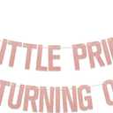 Our Little Princess Is Turning One Banner - Baby Girl First Birthday Decorations - Princess Birthday Banner