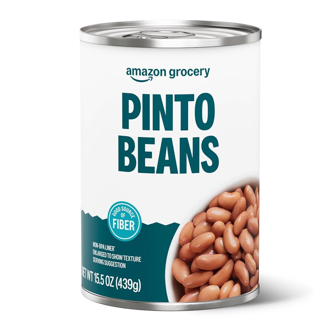Amazon Grocery, Canned Pinto Beans, 15.5 Oz (Previously Amazon Fresh) BBD is 08/27/27 