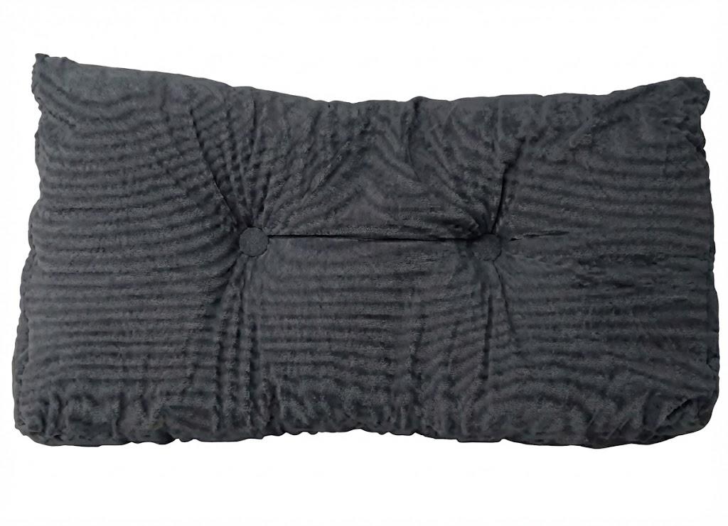 Velvet Button Tufted Lumbar Headboard Pillow 28"/16"