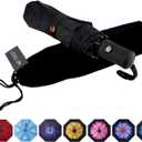SY COMPACT Travel Umbrella Windproof Automatic Umbrellas-Factory Outlet umbrella (black)
